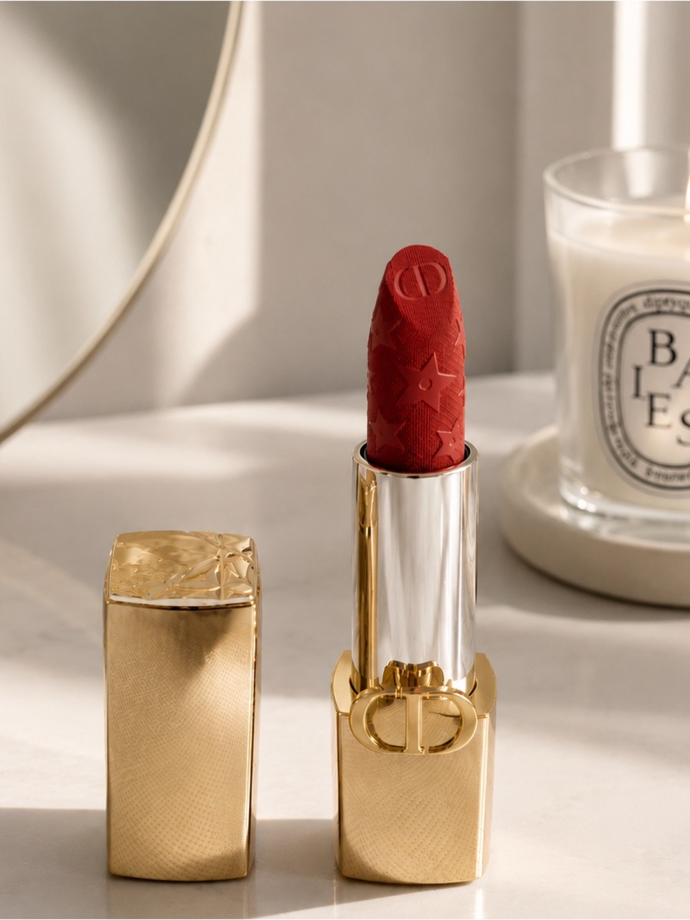 DIOR ROUGE LIPSTICK —  
772 Classic Rosewood Velvet
